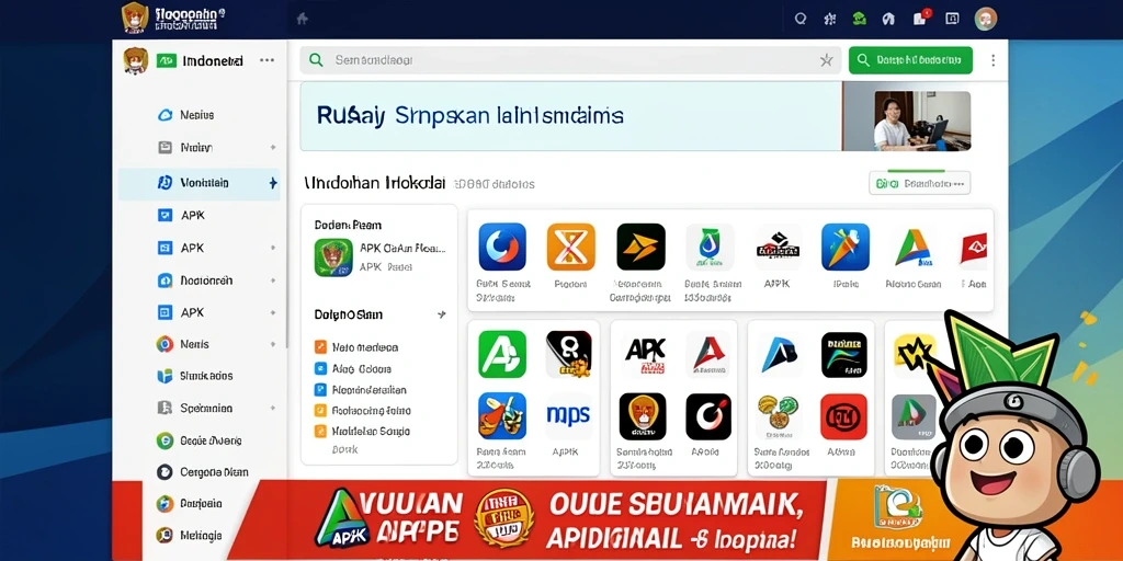 Karakter utama sedang berinteraksi dengan NPC.