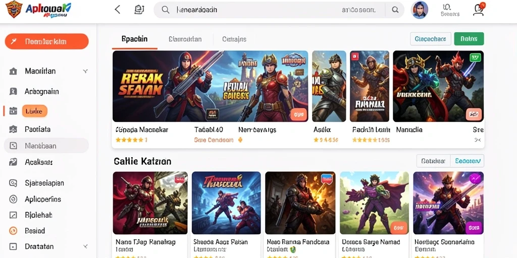 Ilustrasi suasana bermain yang menyenangkan.