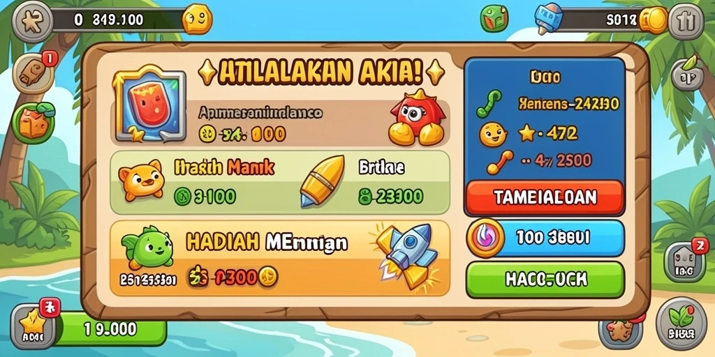 Fitur karakter yang unik dan menarik.
